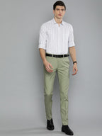 Stretchable Lycra Solid Slim Fit Mens Formal Trouser
