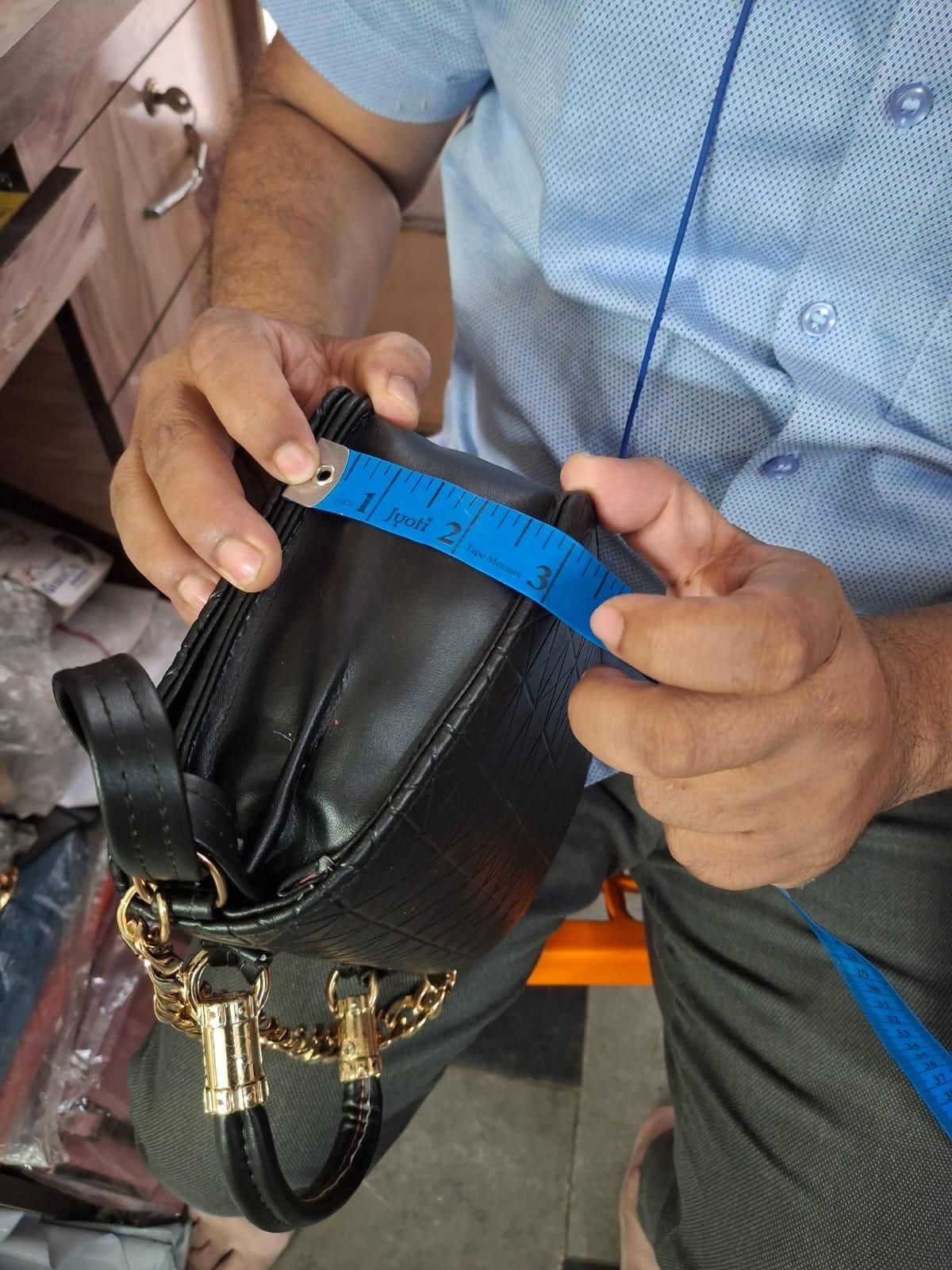 Black Quilted Style Fancy Sling Bag for Women