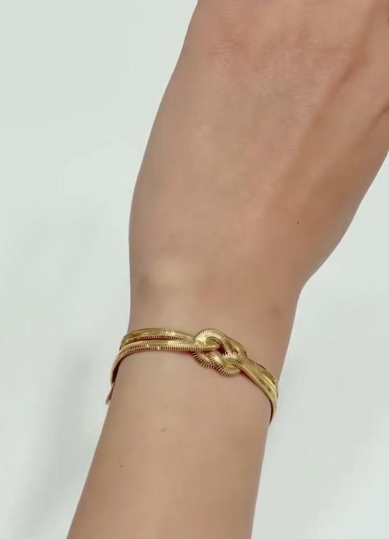 Golden Chain Snake Bracelet